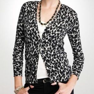 Ann Taylor leopard print cardigan