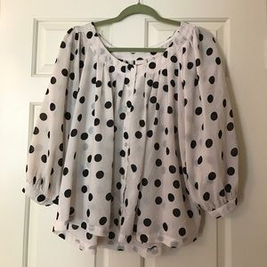 Polka dot top