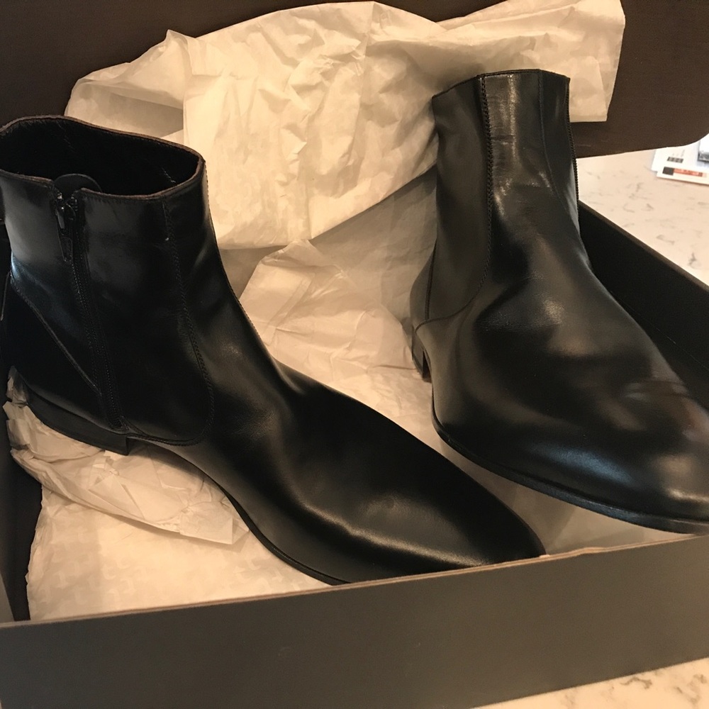 a.tesroni ankle boot classic calf nero