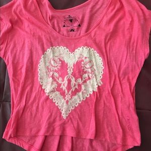 O'Neill pink crop top