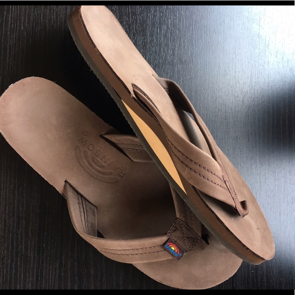 Rainbow Flip Flops