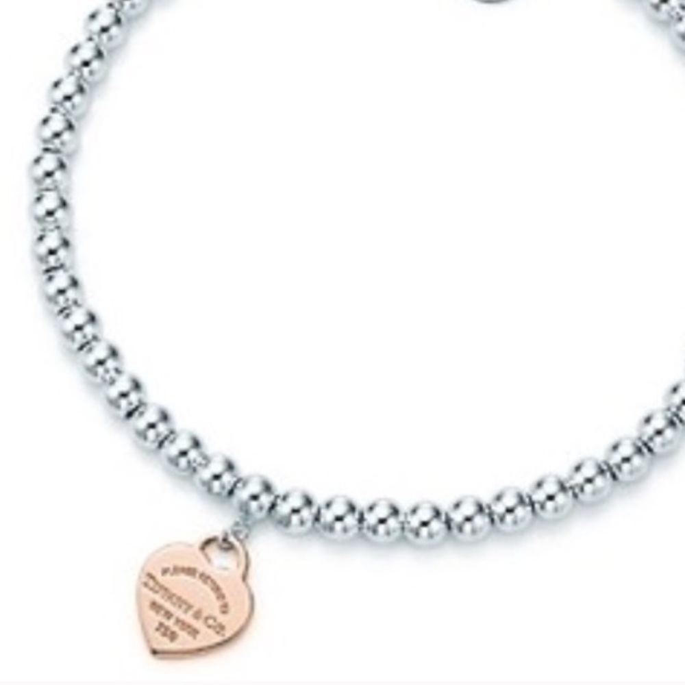 ISO Tiffany Rubedo Heart Bead Bracelet