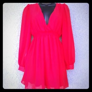 NWOT Red Low-Cut dress