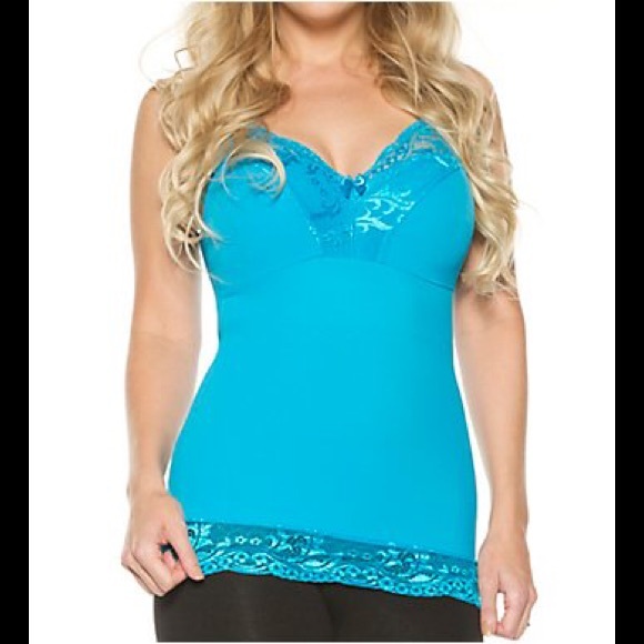 NWOT Rhonda Pin Up Smoothing Tank Built in Bra - Picture 4 of 7