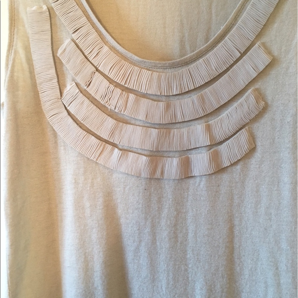 Club Monaco Ruffled Tank - Picture 2 of 3