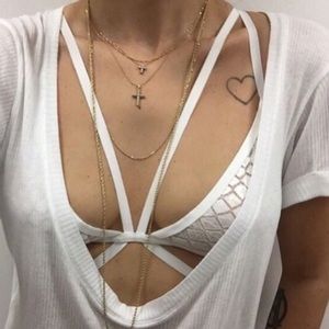 Skivvies - Love You Knot Bondage Bralette - White
