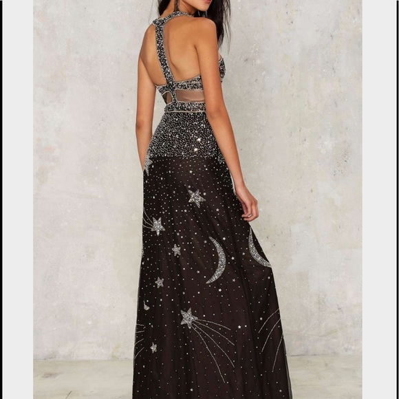 Dancing Out in Space Beaded Maxi Dress - Picture 2 of 4