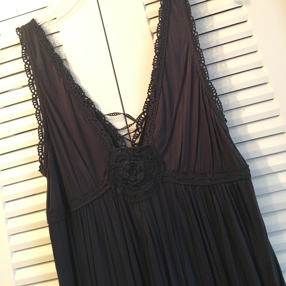 black Free People dress w detailing