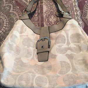 Coach soho linen hobo