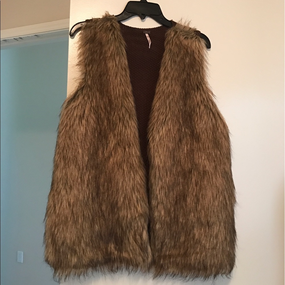 Fur vest sweater