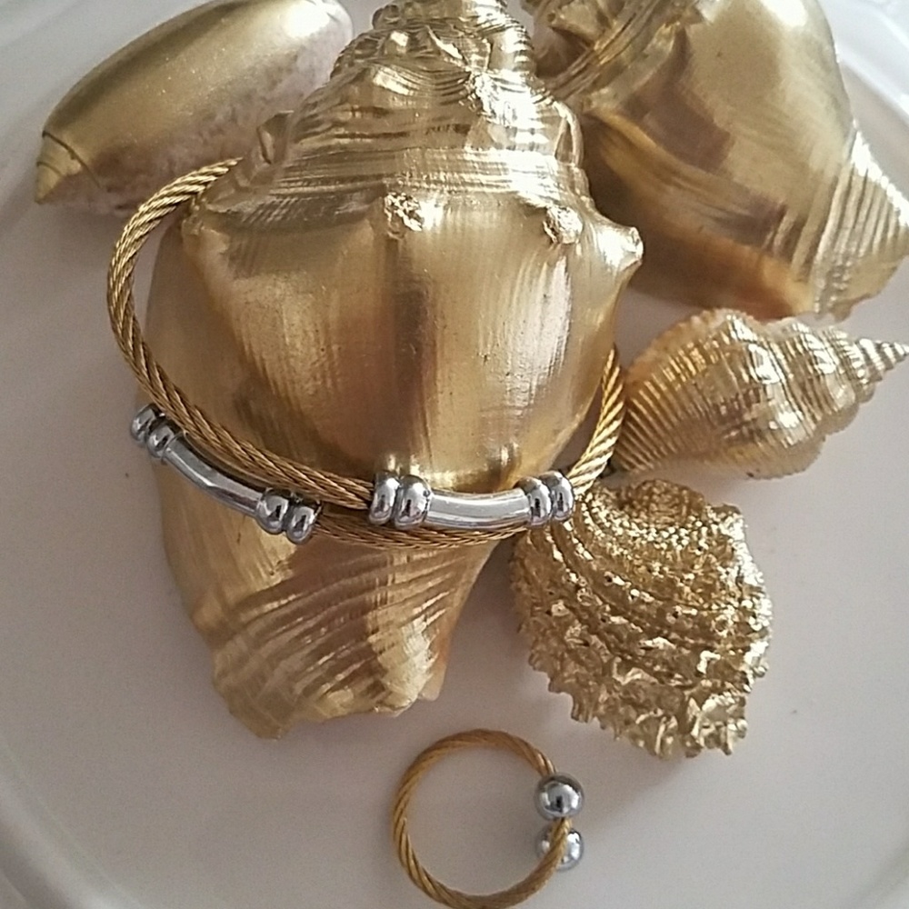Bracelet and ring set