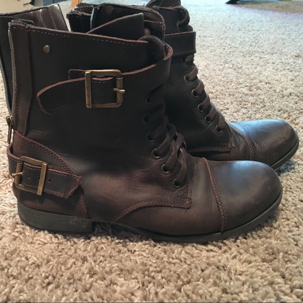 Dolls Vita 8.5 brown biker boots