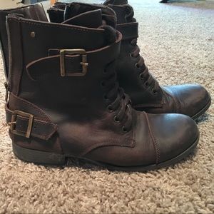 Dolls Vita 8.5 brown biker boots