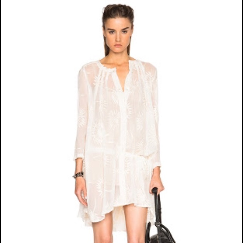 Ann Demeulemeester Khan Dress in Off White