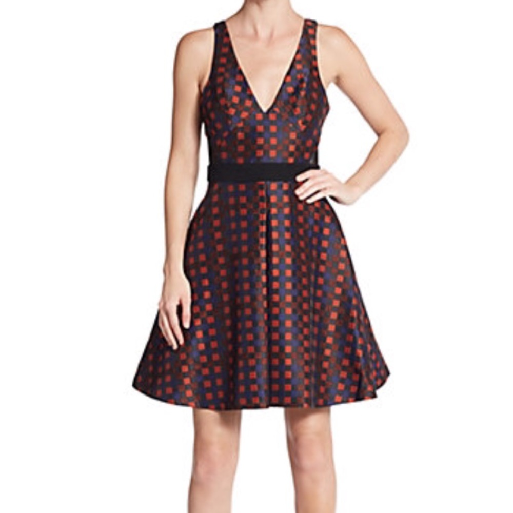 ABS fit and flare dress
