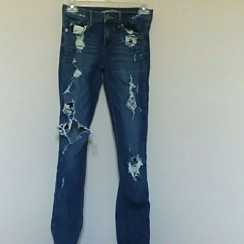 Express ripped jeans