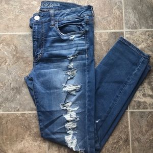 American Eagle light wash jegging jeans size 12