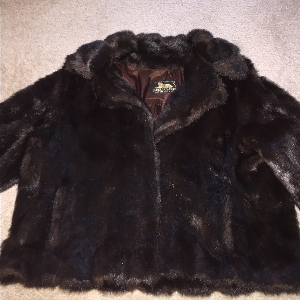 CLOSET CLEAR OUT SALE!!  Faux Mink Bomber Jacket