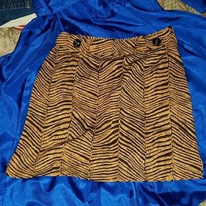 NWT Nan-no Tiger Print Mini Skirt