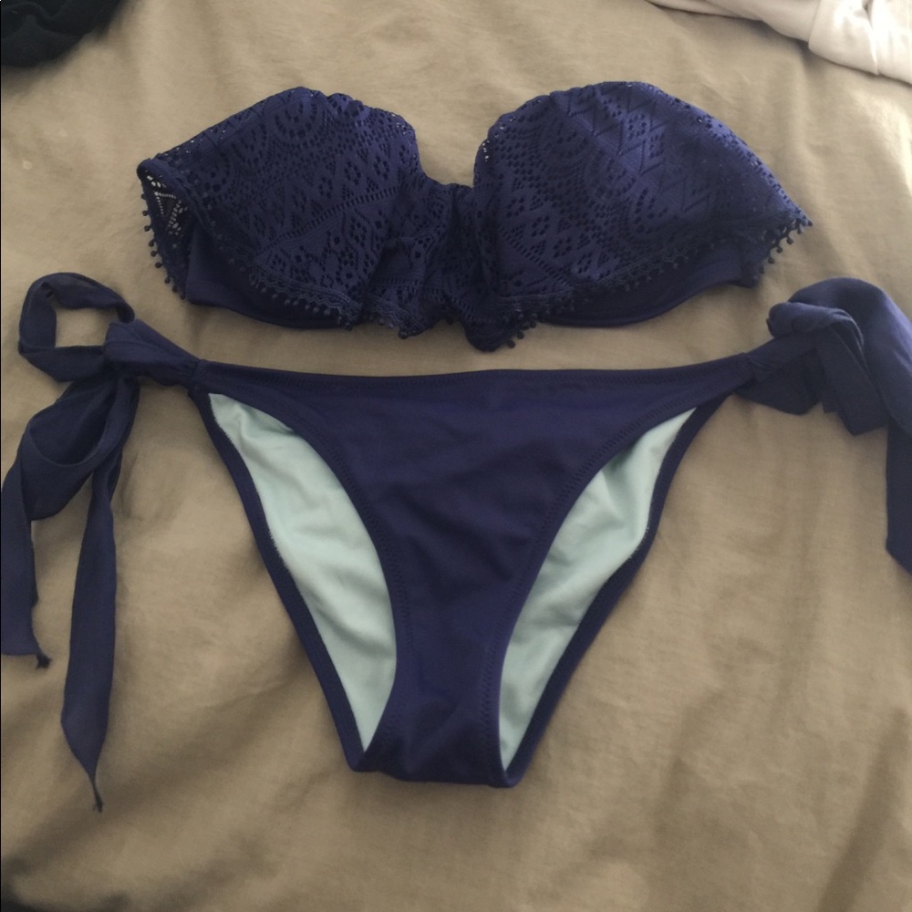 Victoria's Secret navy blue bikini