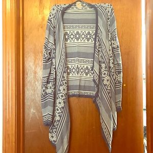 Aztec wrap sweater