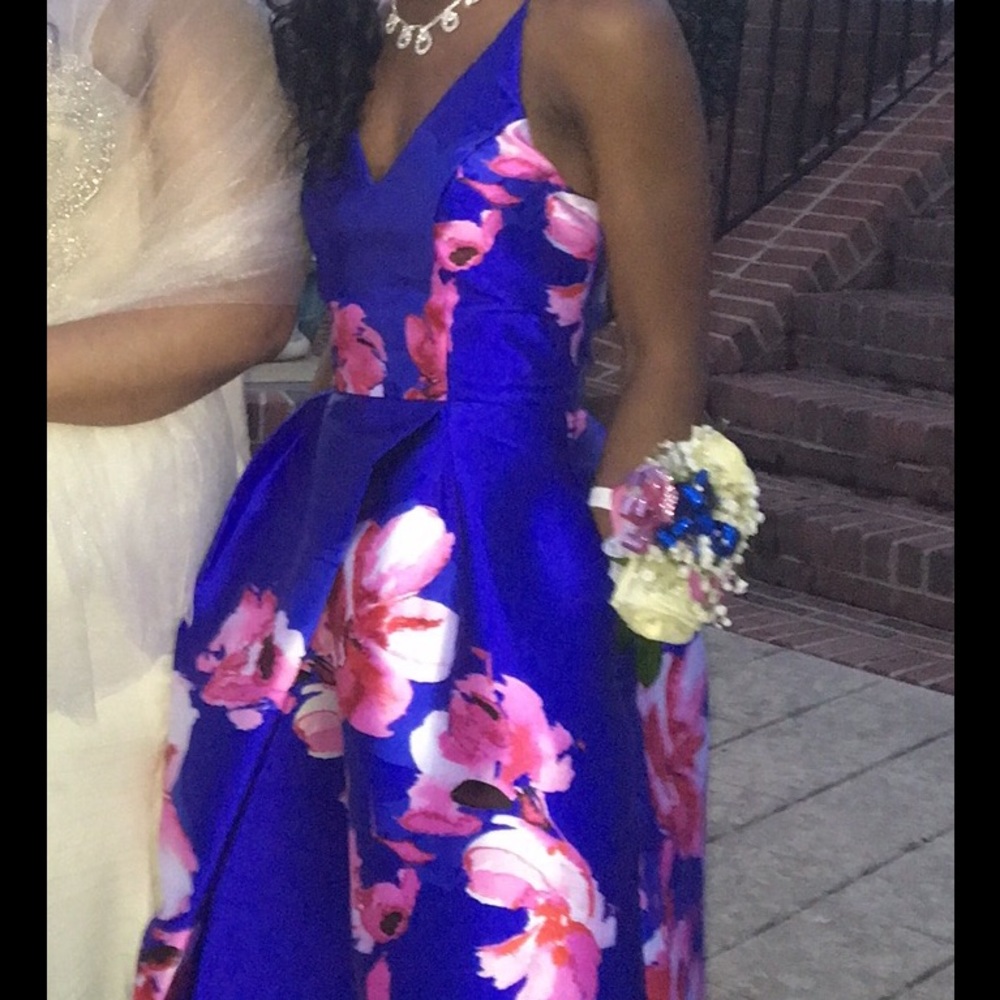 Royal blue prom dress