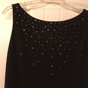 Full length gown size 8. Low back beaded bodice.