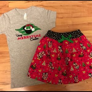 EEUC Custom DISNEY tee and skirt set - Size 5/6