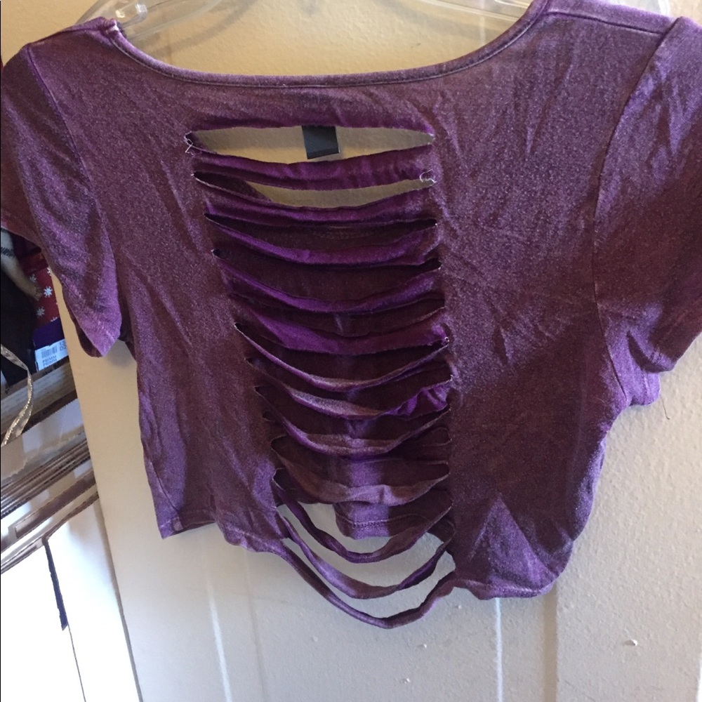 Maroon/Bugundry Crop Top