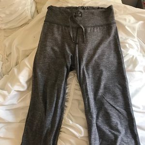 Lululemon heathered grey fitted yoga pants