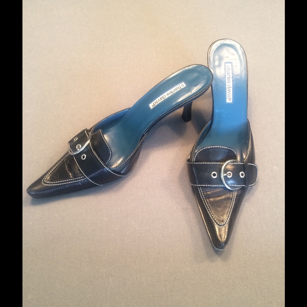 Charles David open back heels