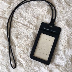 Authentic kate spade ID/badge holder