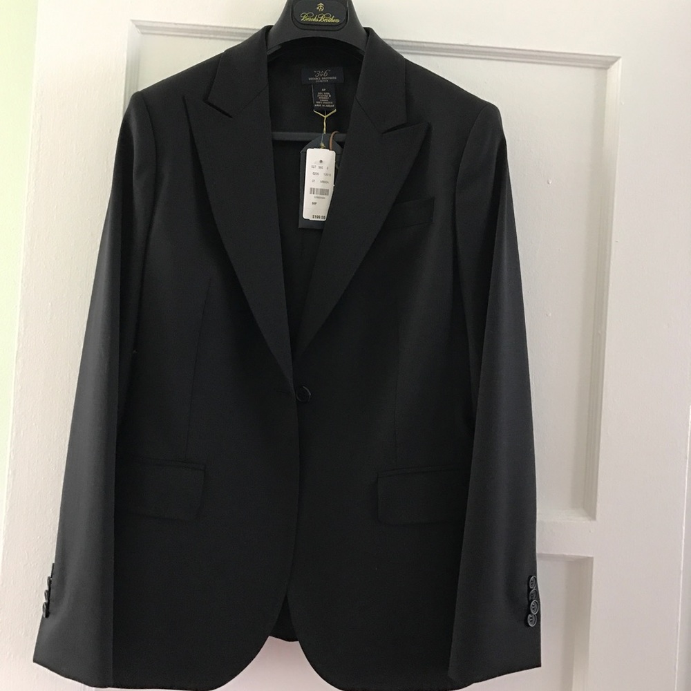 Brooks Brothers Women's "346" Blazer. Blk 8 Petite