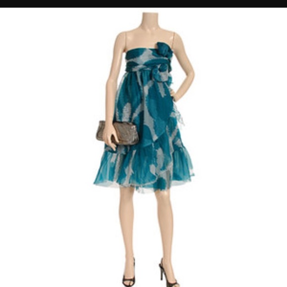 Diane von Furstenberg Dresses & Skirts - Diane Von Furstenberg Strapless Dress (turquoise)