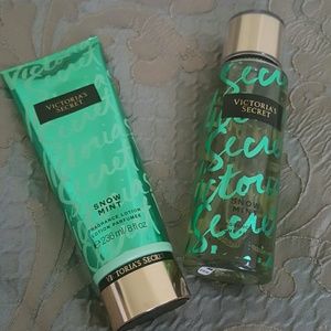 Victoria secret body spray and body lotion