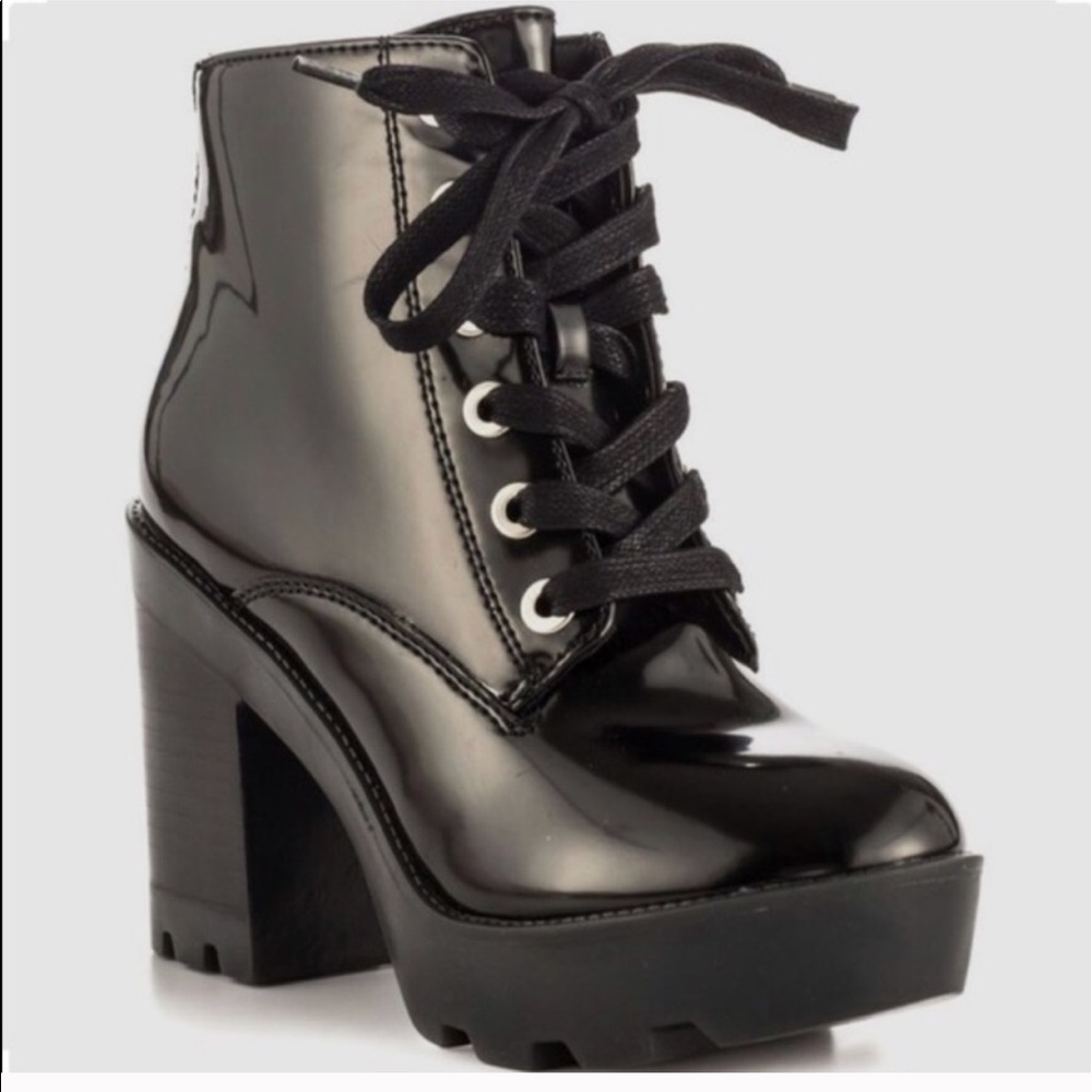 Serrina - ALDO Black Syn Heeled Boots