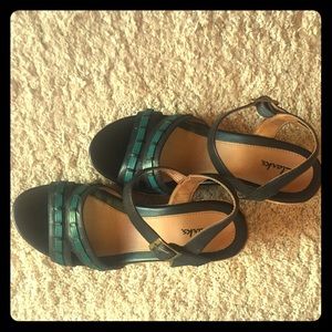 Clarks Blue Sandals