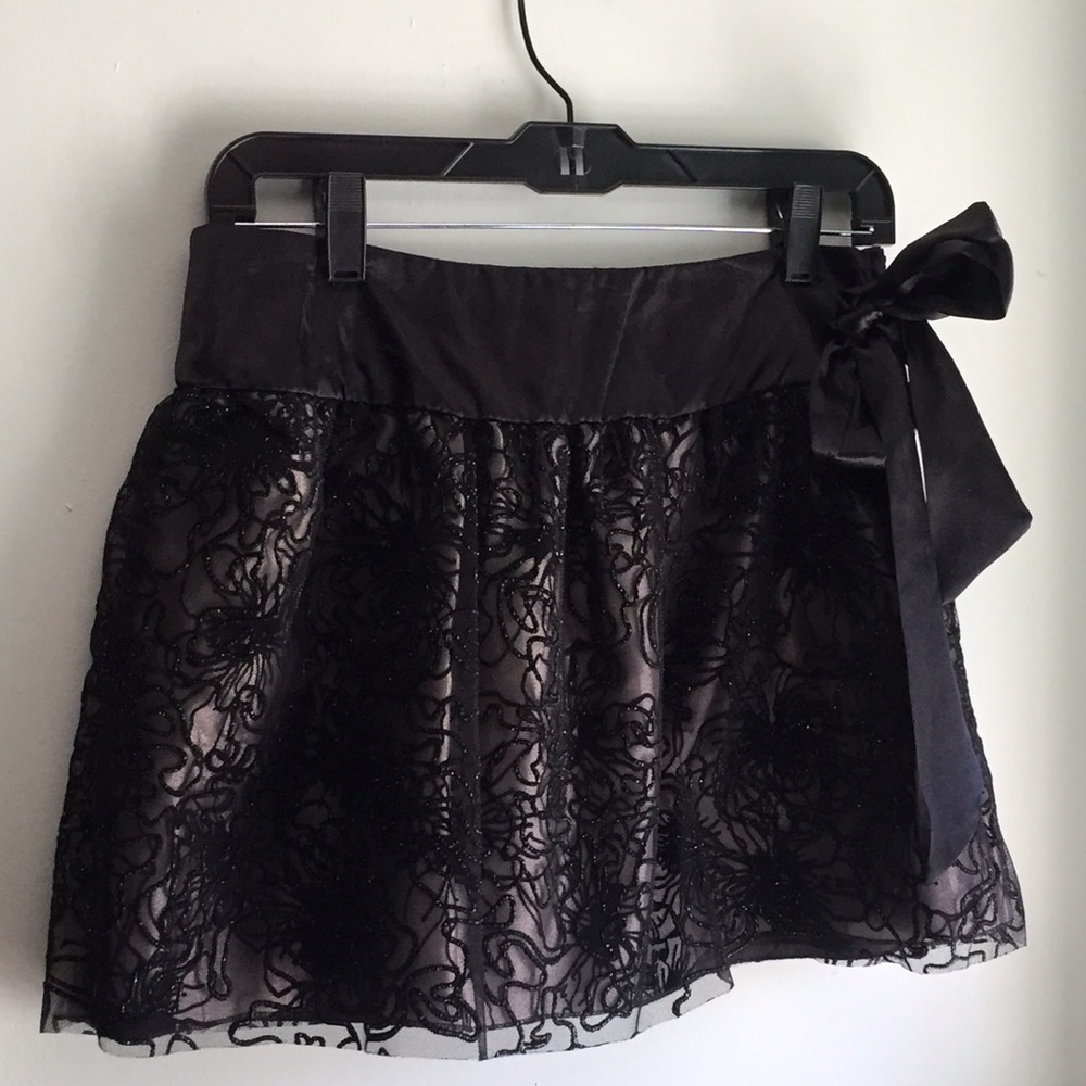 Charlotte Russe Black Sparkle Skirt. Worn once!