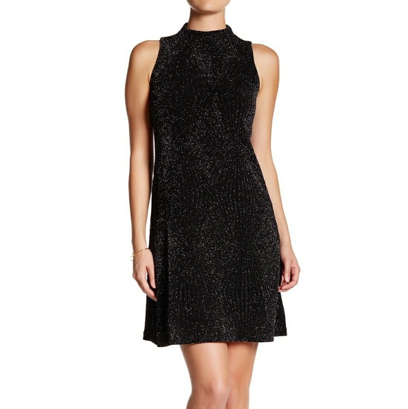 ECI Dresses & Skirts - Last last chance! ECI Metallic Mock Neck Dress