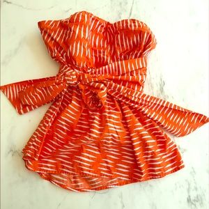 Anthropologie strapless top