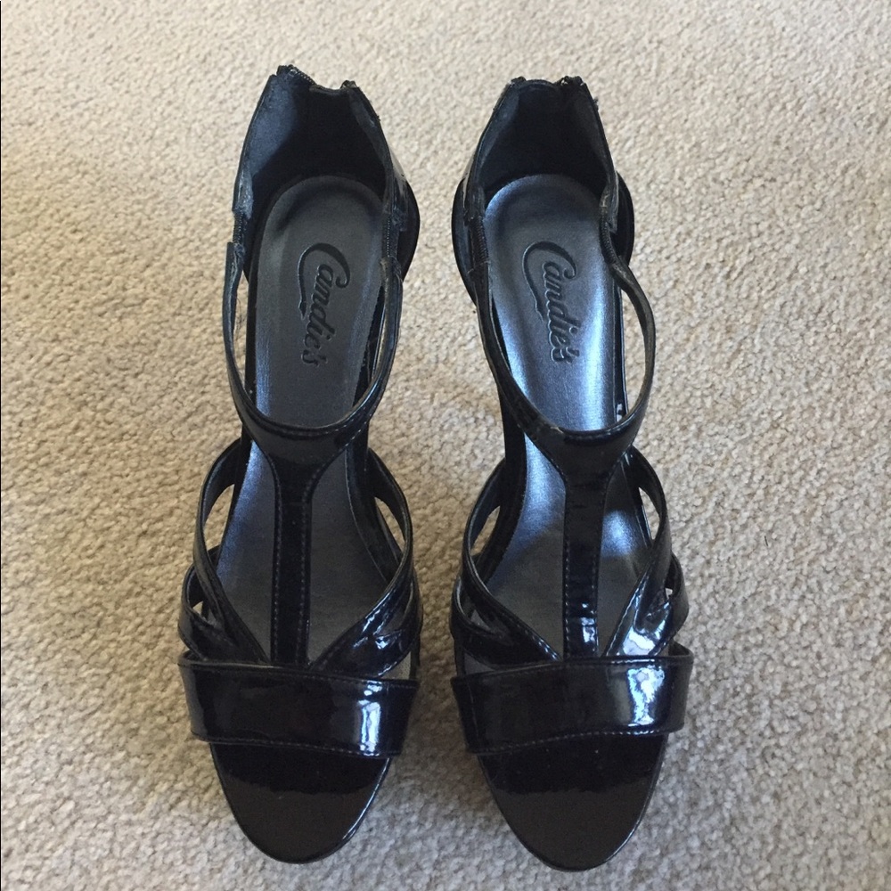 Candies black high heels- 5 inch