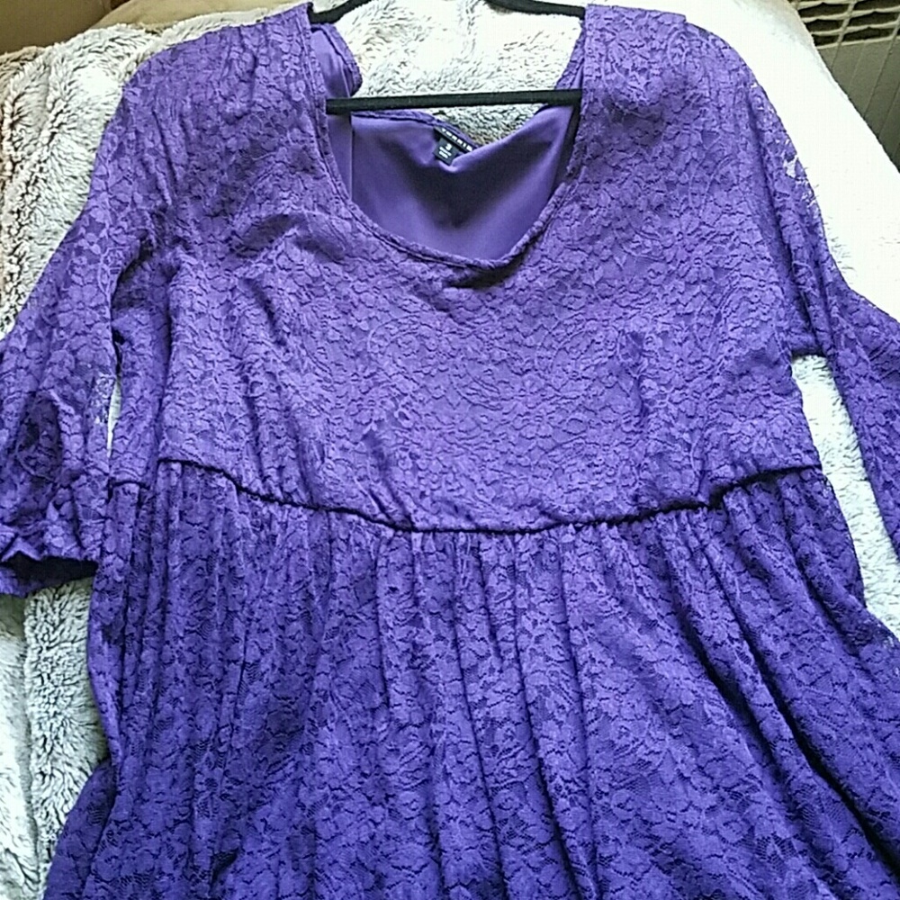 Torrid empire waist lace dress