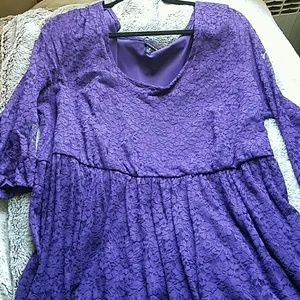 Torrid empire waist lace dress