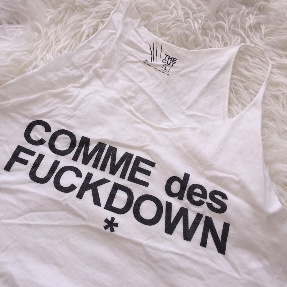 COMME des FUCKDOWN cut tank