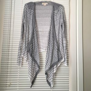 MICHAEL Michael Kors Draped Open-Front Sweater M