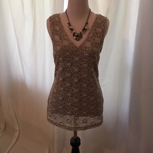 Banana Republic lace top.