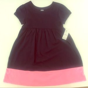 NWT Old Navy 3T Navy & Pink Dress
