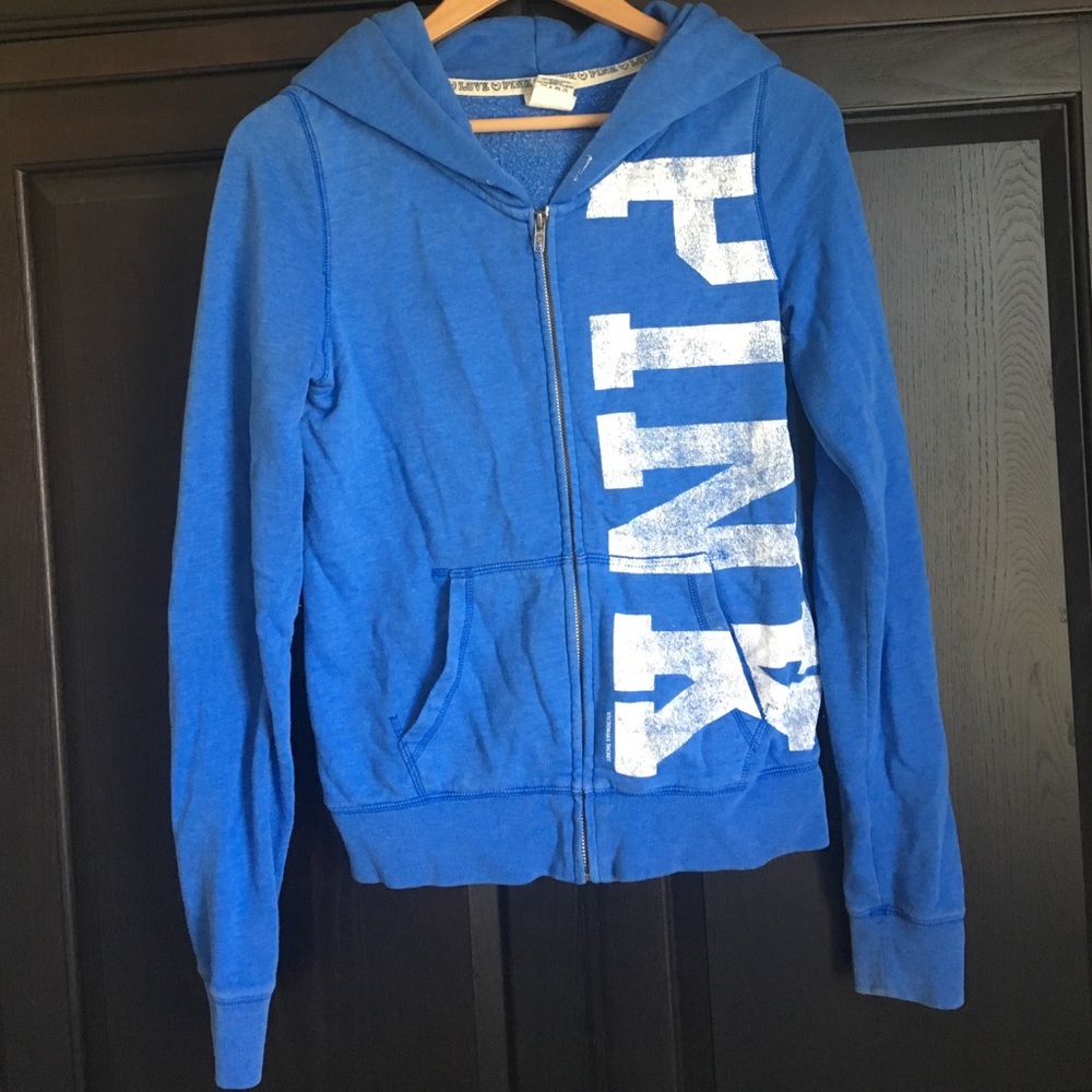 PINK Victoria Secret Royal Blue hoodie