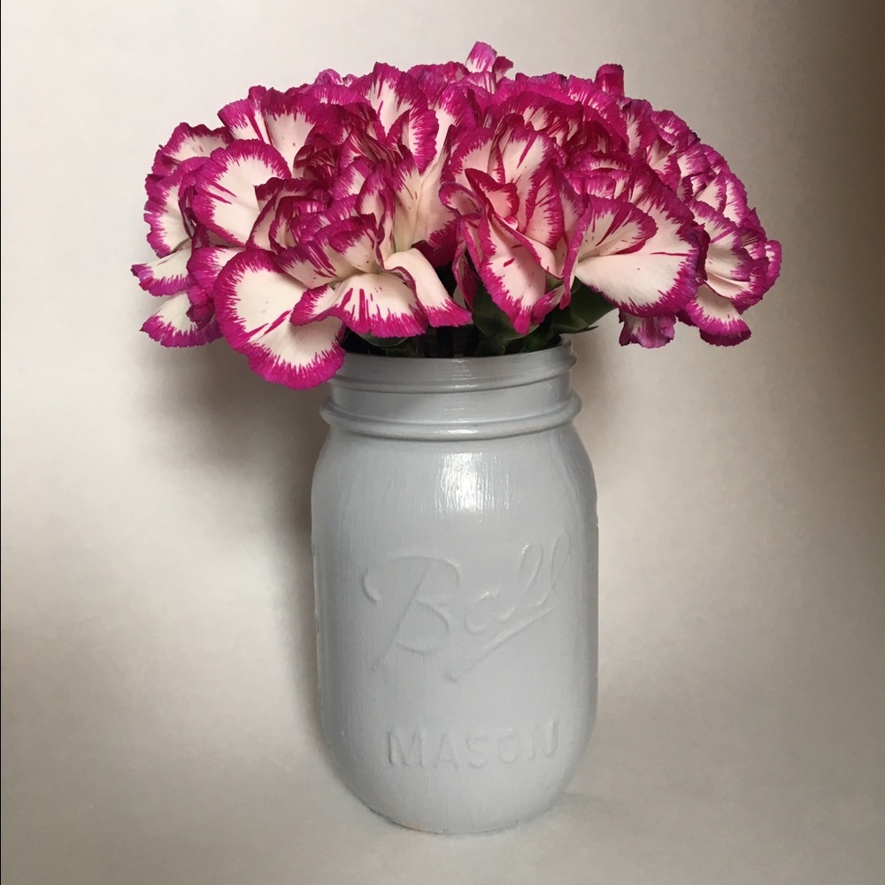 Painted mason jar