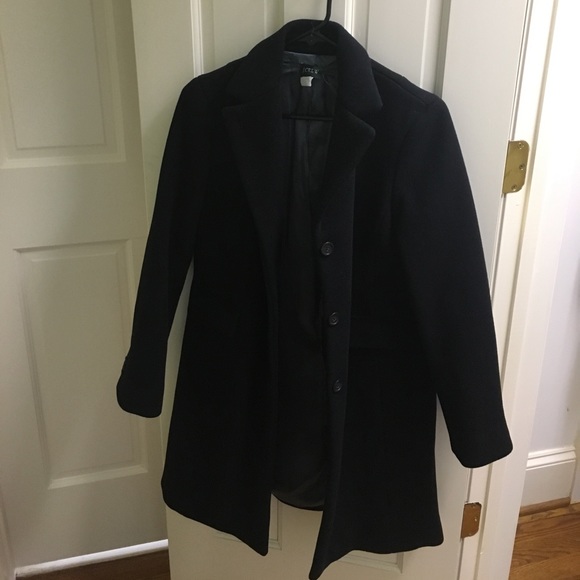 J CREW black peacoat - size 6P - Picture 1 of 6